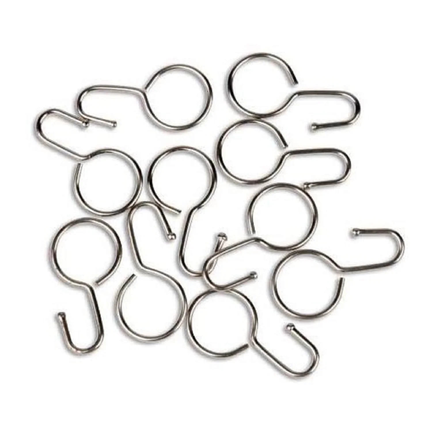 Tension Wire Curtain J Rings 10 Pack 3 Tension Wire Curtain J Rings 10 Pack