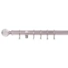 None Satin Steel Fixed Curtain Pole With Crystal Finial 1.2m -Home Decor Shop 12810081 1174831968073044