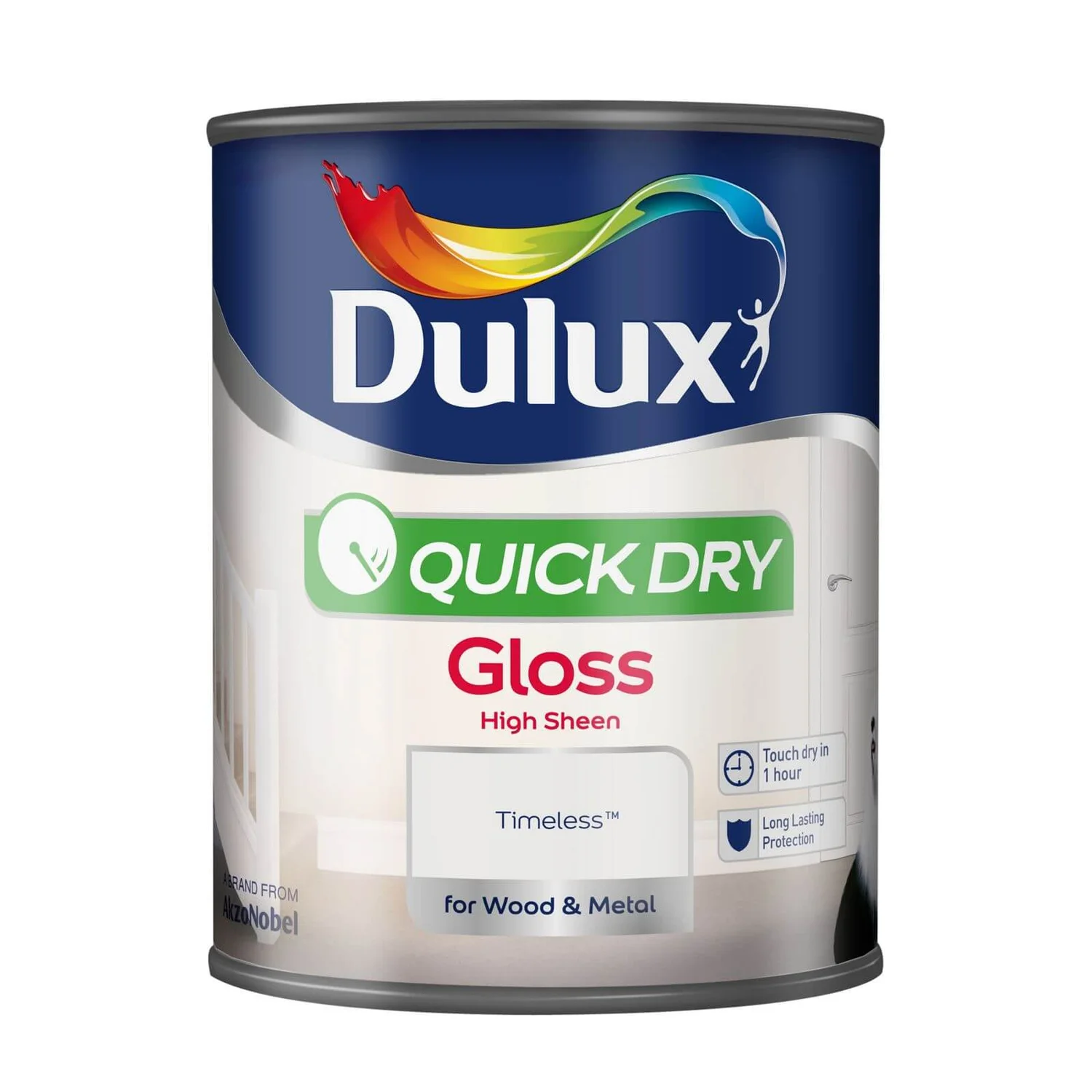 Dulux Quick Dry Gloss Timeless - 750ml 4 Dulux Quick Dry Gloss Timeless - 750ml - Image 2