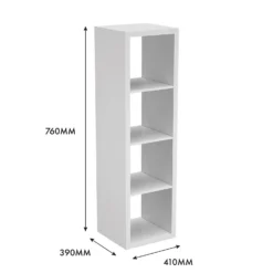 Clever Cube 4x1 Storage Unit - White 11 Clever Cube 4x1 Storage Unit - White -Home Decor Shop 12813304 1555014368216006