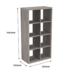 Clever Cube 4x2 Storage Unit - Grey Oak 11 Clever Cube 4x2 Storage Unit - Grey Oak -Home Decor Shop 12816003 5715023384541223