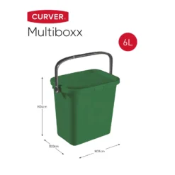 Curver Multiboxx Plastic Multi-purpose Storage Box - Green - 6L -Home Decor Shop 12820957 1754833171054354