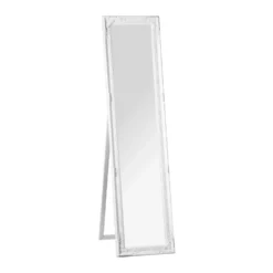 None Chic Vintage Floor Standing Mirror - White