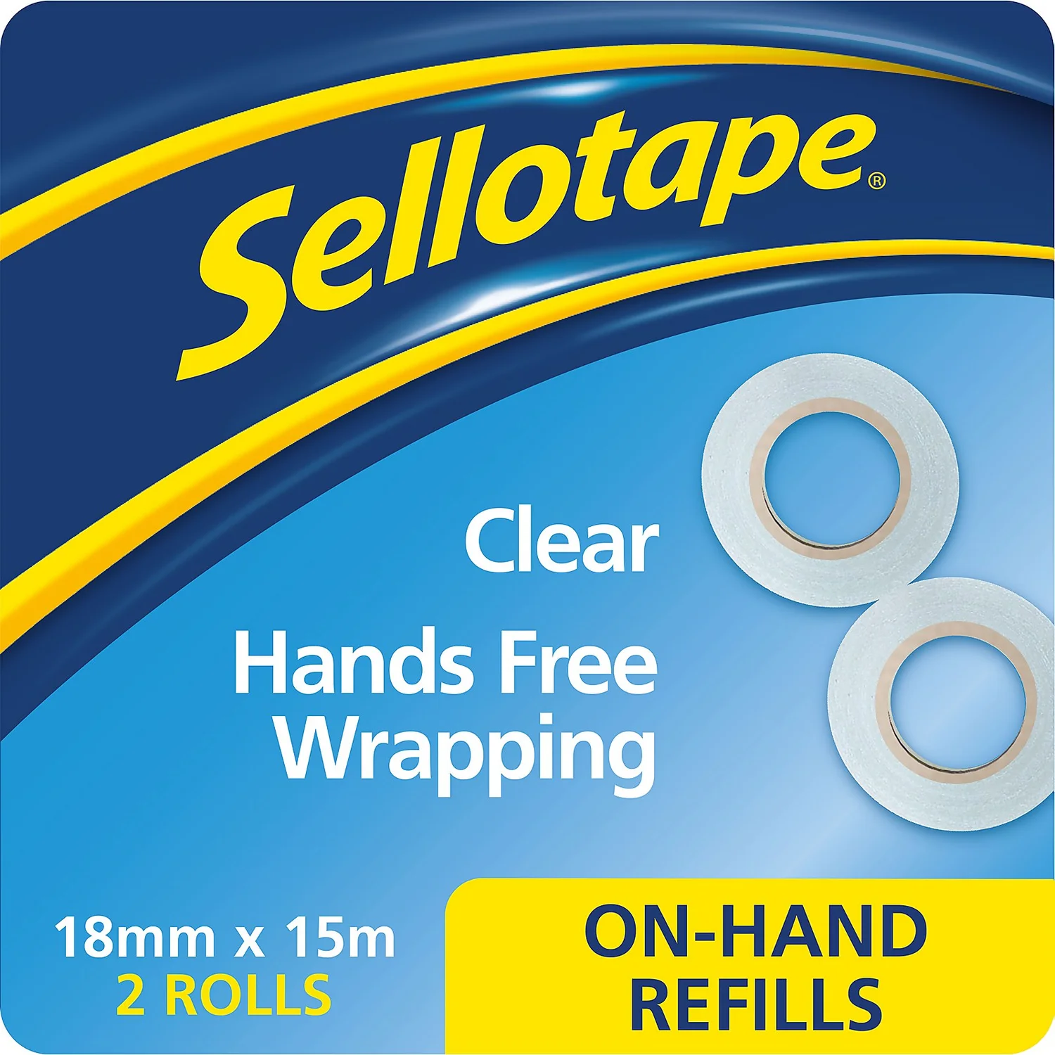 Sellotape On-Hand Dispenser Refills Super Clear Tape 2 Rolls 3 Sellotape On-Hand Dispenser Refills Super Clear Tape 2 Rolls