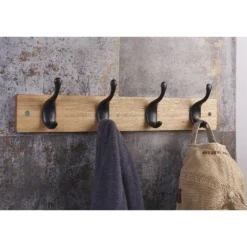 4 Black Modern Hook On Ash Board -Home Decor Shop 12839425 1304845860499795