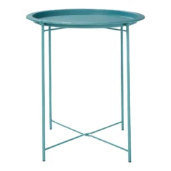 Folding Side Table Dark Teal 13 Folding Side Table Dark Teal -Home Decor Shop 12879006 1244888469376003