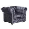 Chesterfield Crushed Velvet Armchair - Petrol Blue -Home Decor Shop 12882324 9085036616365010