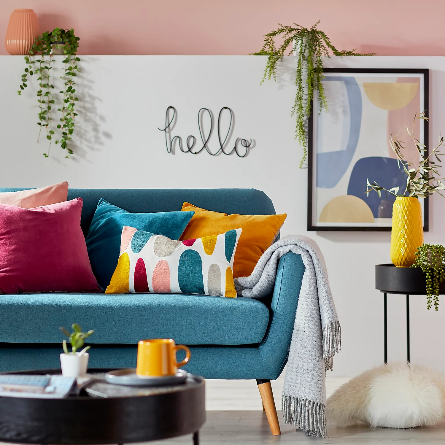 House Beautiful Framed Abstract Print - 55x77cm 4 House Beautiful Framed Abstract Print - 55x77cm - Image 2