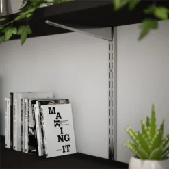 Twin Slot Shelving Kit - 1219mm Krome Twinslot And 120mm Brackets - Chrome Effect 8 Twin Slot Shelving Kit - 1219mm Krome Twinslot And 120mm Brackets - Chrome Effect -Home Decor Shop 12888690 2034843286654898