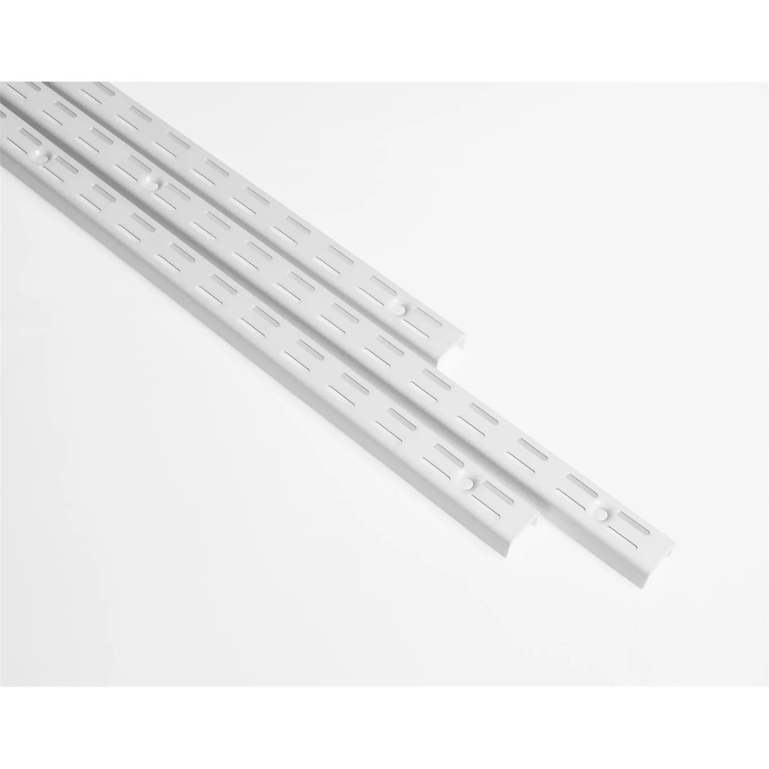 Anti-bacterial Twin Slot Shelving Kit - 1981mm White Twinslot And 270mm Brackets - White 3 Anti-bacterial Twin Slot Shelving Kit - 1981mm White Twinslot And 270mm Brackets - White