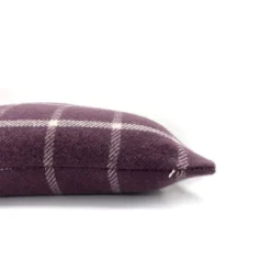 Country Living Wool Check Cushion - 50x50cm - Grape -Home Decor Shop 12889092 1114858299611664