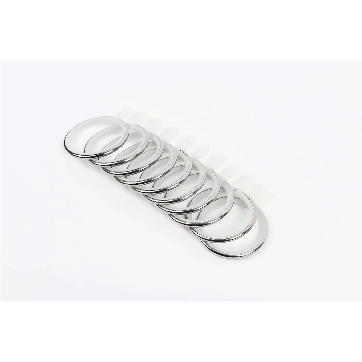 Curtain Rings (Pack Of 10) - Silver Polished 4 Curtain Rings (Pack Of 10) - Silver Polished - Image 2