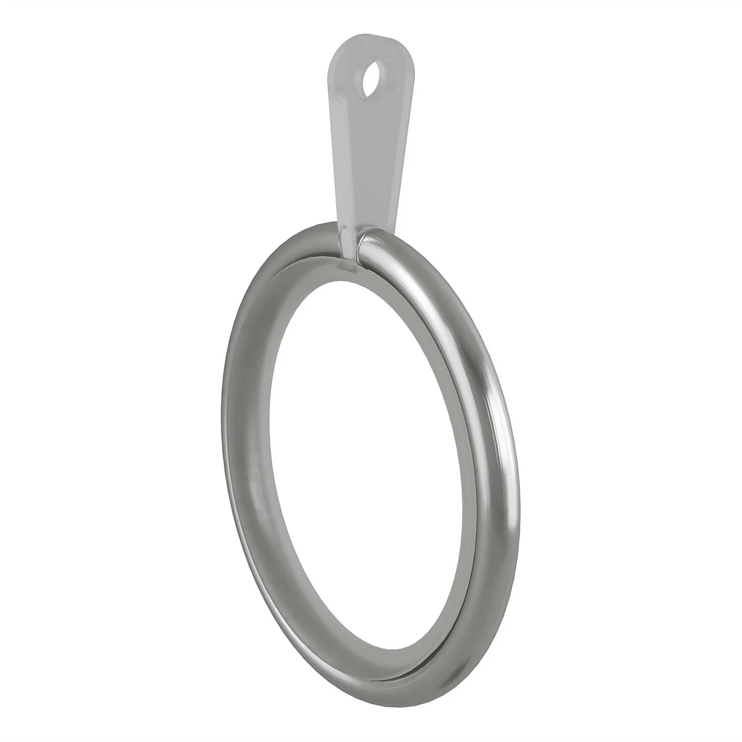 Curtain Rings (Pack Of 10) - Silver Brushed 3 Curtain Rings (Pack Of 10) - Silver Brushed