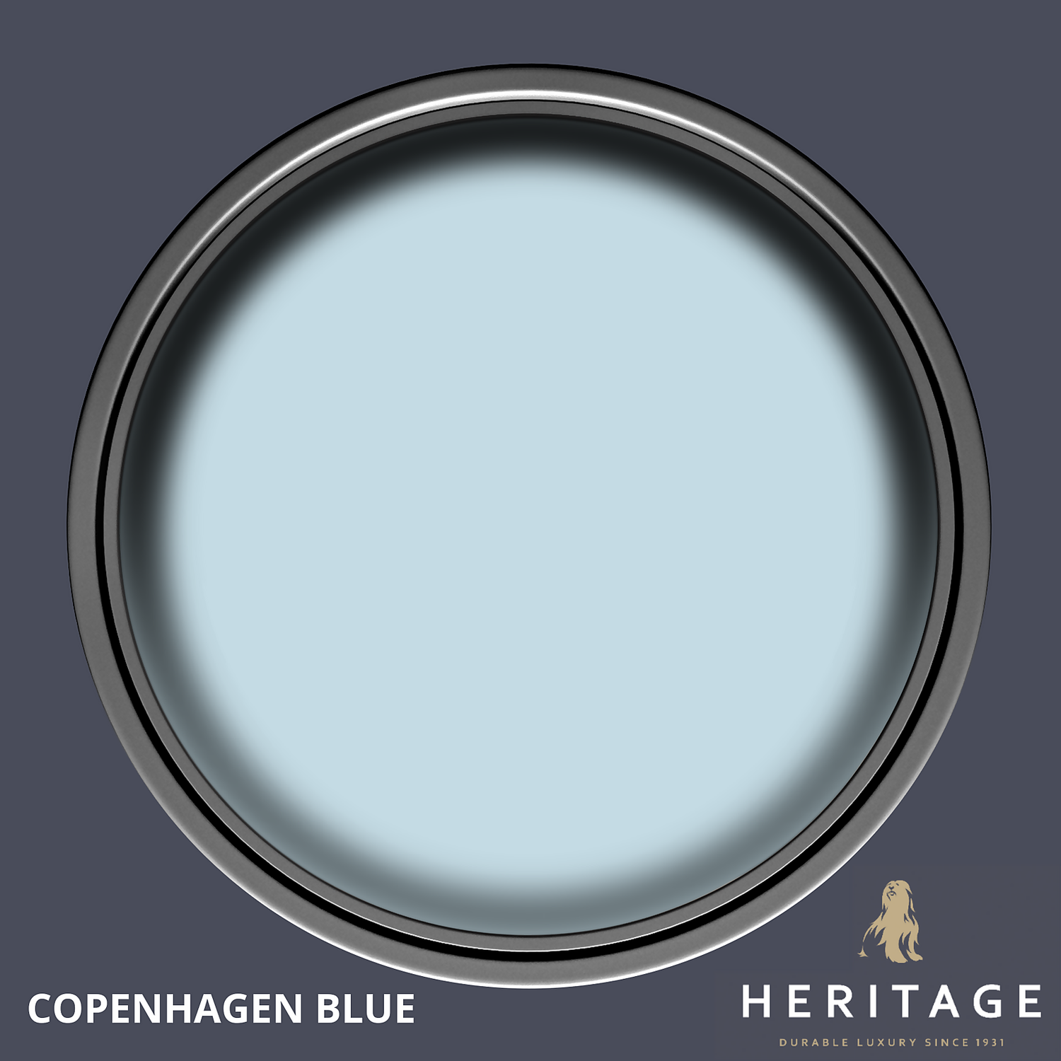 Dulux Heritage Eggshell Paint Copenhagen Blue - 750ml 5 Dulux Heritage Eggshell Paint Copenhagen Blue - 750ml - Image 3