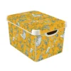 Curver Stockholm Stork Deco Storage Box - Yellow - 22L -Home Decor Shop 13169628 4924898511790251