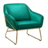 Evelyn Metal Frame Chair - Emerald 2 Evelyn Metal Frame Chair - Emerald -Home Decor Shop 13222772 1284932955487316