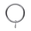 Satin Steel 25/28mm Metal Curtain Rings