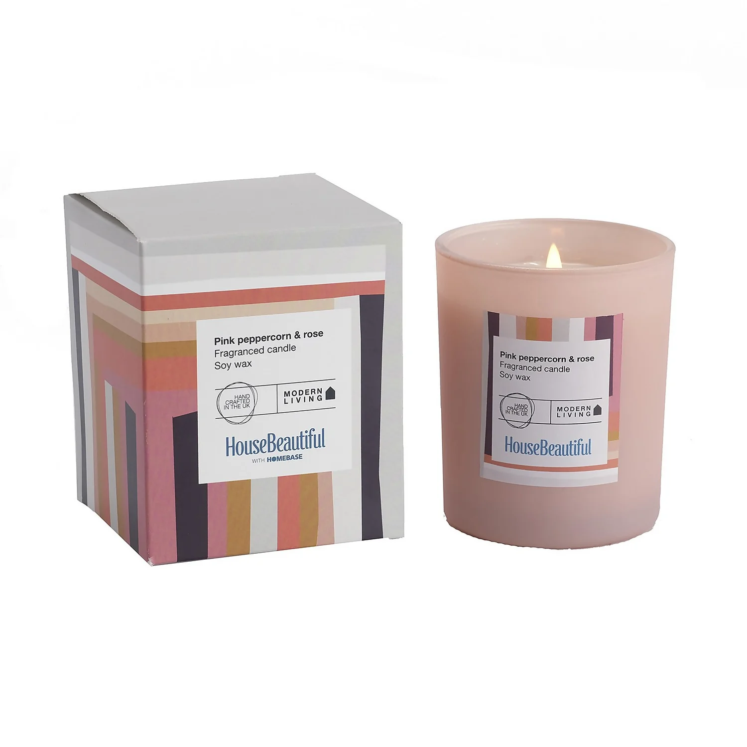 House Beautiful Pink Peppercorn & Rose Votive Candle 5 House Beautiful Pink Peppercorn & Rose Votive Candle - Image 3