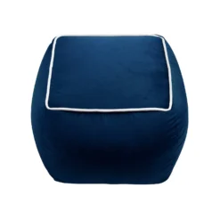 Pippa Square Pouffe - Blue -Home Decor Shop 13514423 2324997230008537