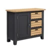 Ashstead Small Sideboard - Oak & Charcoal -Home Decor Shop 13642198 1335045743853595