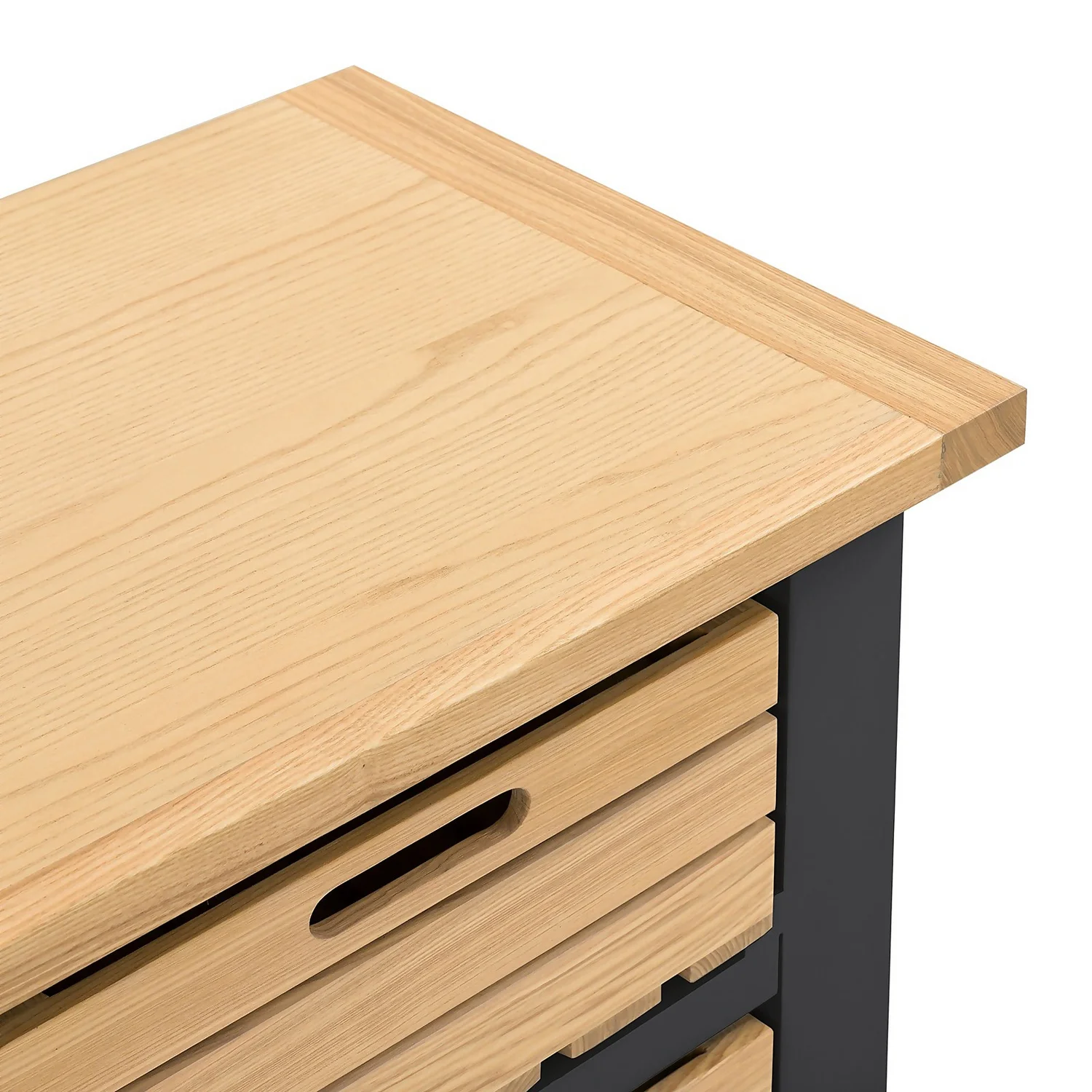 Ashstead Small Sideboard - Oak & Charcoal 12 Ashstead Small Sideboard - Oak & Charcoal - Image 10