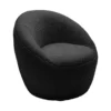 Bernie Boucle Chunky Tub Chair - Black -Home Decor Shop 13644161 1494997056618776