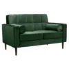 Draper Velvet 2 Seater Sofa In A Box - Green -Home Decor Shop 13645998 3714978299614916