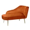 Gigi Velvet Chaise Longue - Tangerine 2 Gigi Velvet Chaise Longue - Tangerine -Home Decor Shop 13698292 1304975247457771
