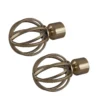 Rothley Baroque 25mm Cage Orb Curtain Pole Finials (Pair) - Antique Brass -Home Decor Shop 13712258 6834976257515459
