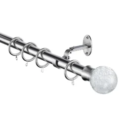 Extendable Curtain Pole With Stud Finial - Steel 25/28mm -Home Decor Shop 13909291 1314987948495320