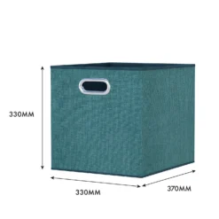 Clever Cube Fabric Insert - Set Of 2 - Jade Green 11 Clever Cube Fabric Insert - Set Of 2 - Jade Green -Home Decor Shop 13911395 1334981913069685