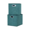 Clever Cube Fabric Insert - Set Of 2 - Jade Green -Home Decor Shop 13911395 2124981912809501