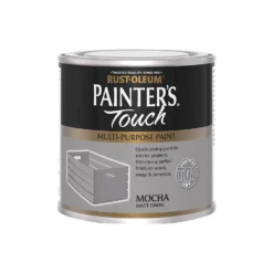 Rust-Oleum Painters Touch Matt Paint Mocha - 250ml -Home Decor Shop 14606444 9895053507128426
