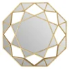 Marcia Faceted Octagonal Wall Mirror - Gold - 81cm -Home Decor Shop 14820929 9385058974868282