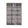 New York Wall Plaque - 25x38cm -Home Decor Shop 14820959 2045057939857596