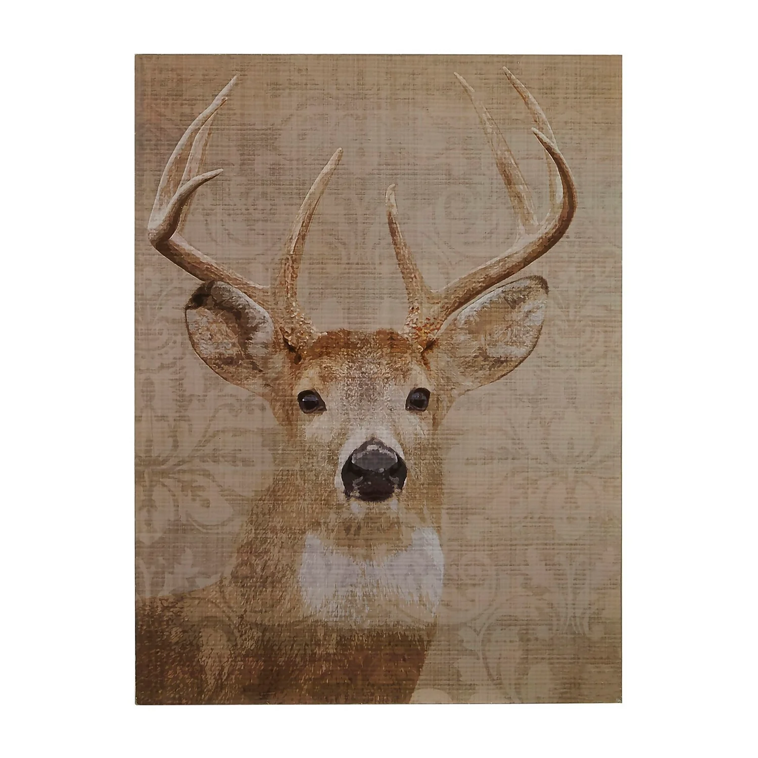 Stag Damask Wall Plaque - 30x40cm 3 Stag Damask Wall Plaque - 30x40cm