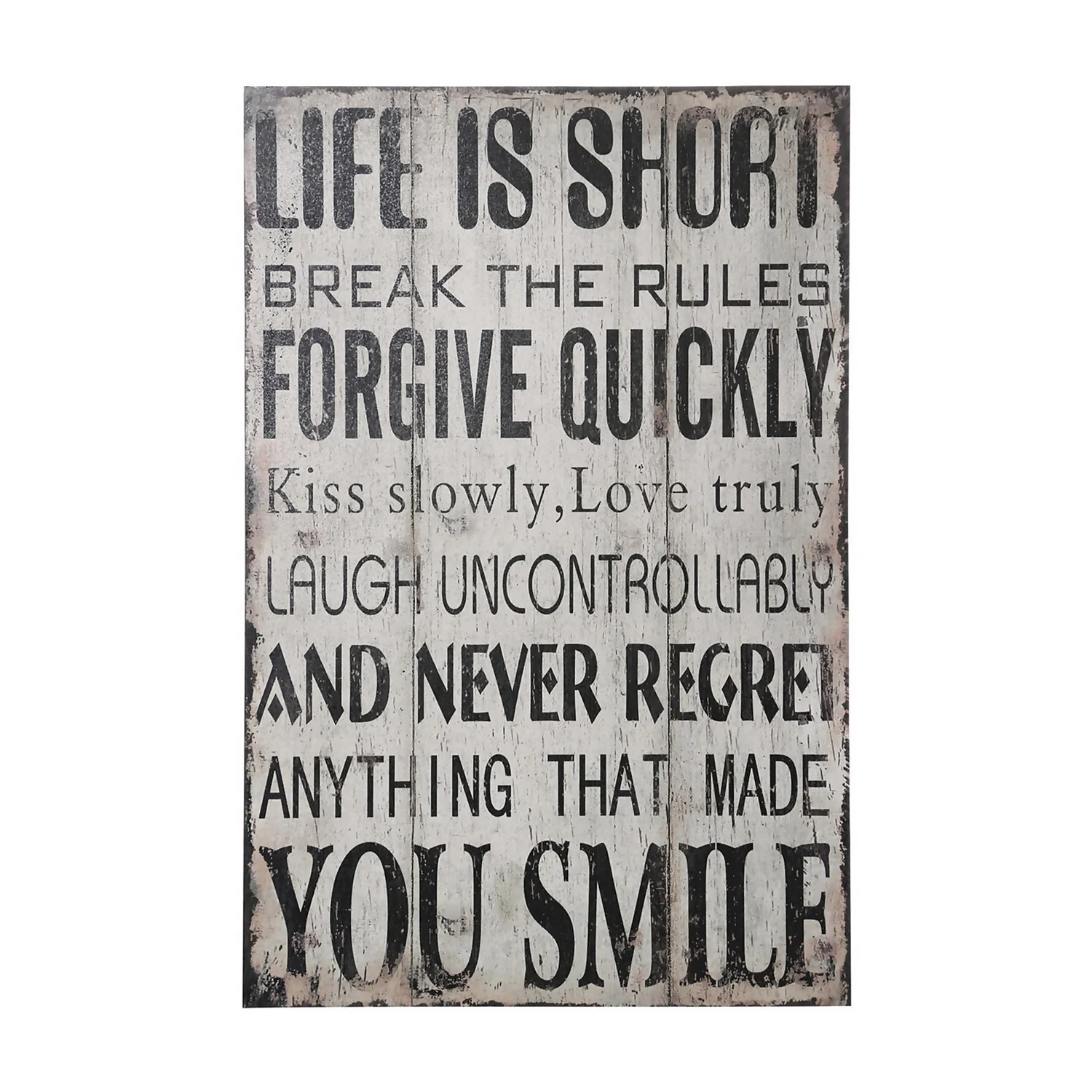 Life Is Short Wall Plaque - 25x38cm 3 Life Is Short Wall Plaque - 25x38cm